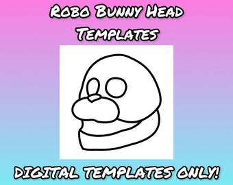 Tutorial faça você mesmo de perfil frontal e lateral para a cabeça do Robo Bunny no YouTube (somente MODELO DIGITAL!)