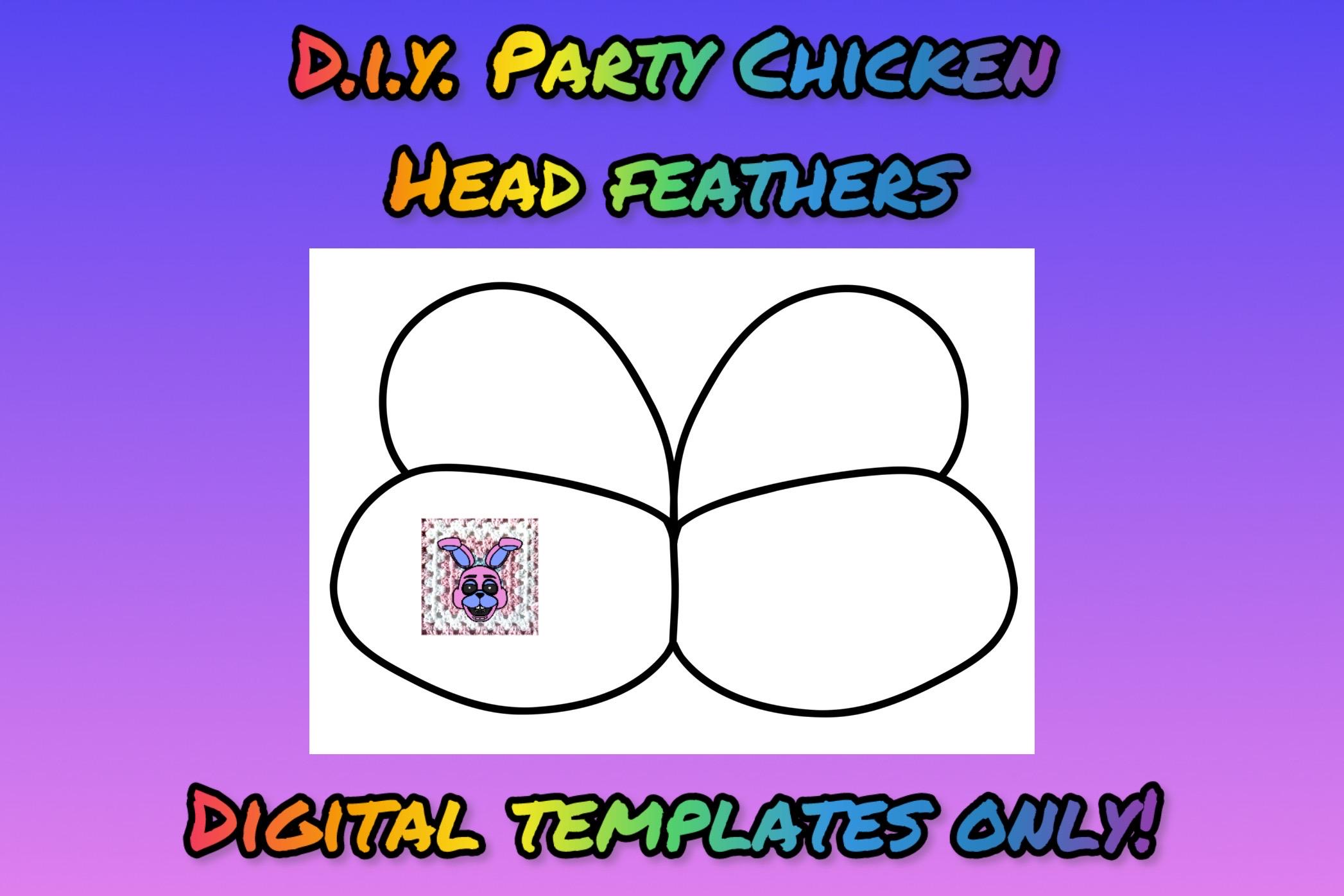 Orelhas de frango para festa DIY (somente MODELO DIGITAL!) rendem orelhas de 25 cm com tutorial gratuito do YouTube, cosplay, robô, animatrônico, Halloween