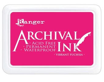Ink pad for rubber stamping - Large // Archival ink Encor D’archives