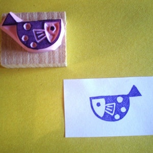 Fisch Stempel // Fisch Stempel // handgeschnitztes Stempelgummi