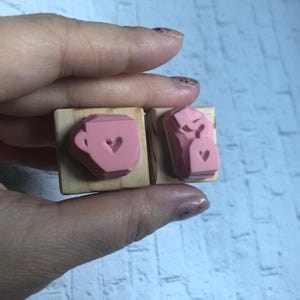 Tea party rubber stamps/Tea party themed birthday /tea cup and herbal tea bag// Hand carved and Hand crafted image 4