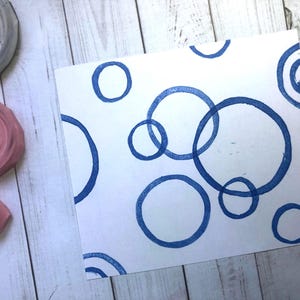Kreis Ring Stempel Set / Sphere Stempel / Bubble Stempel / Kugel Stempel // Polka dot Stempel / 3 handgeschnitzte Stempelgummis von HS