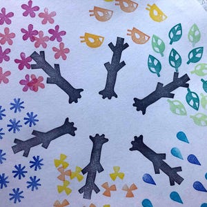 Baum Stempel Set // Hochzeit im Stil des Waldes // Geschenk für meine Frau und meine Kinder