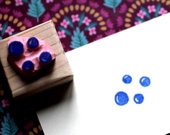 Mini Bubbles Hand carved rubber stamp//Circle Water ripple patterns/gift for Baby shower