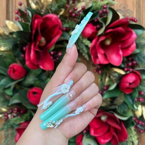 XXL Long Nails|Ombre Nails|Green Nails|Blush Nails|Gyaru nails|Press on Nails|Press Ons|Nails|Nail|Gel Nails|Acrylic Nails|Nail Art