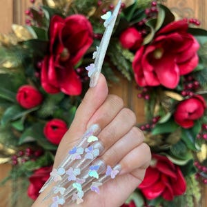 Clear Bling Press On Nails | Luxury Press On Nails | Fake Nails | Glue On Nails | XL Nails | Long Nails | False Nails | Press Ons
