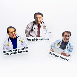 Dr. Now Stickers Set Funny Weight Loss