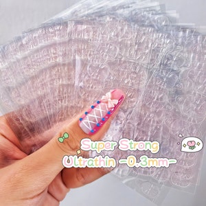 Ultra-Thin Double-Sided Adhesive Nail Tabs for Press on Nails, Nail Glue Stickers, Self-Adhesive Transparent Nail Glue Tabs