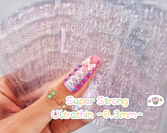 Ultra-Thin Double-Sided Adhesive Nail Tabs for Press on Nails, Nail Glue Stickers, Self-Adhesive Transparent Nail Glue Tabs