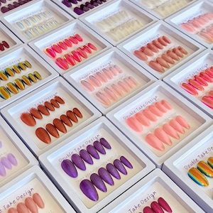 5 Sets Randomly Picked Classy False Nails | Mystery Box Press on Nails | Surprise Nail Art/Designs Collection | N73
