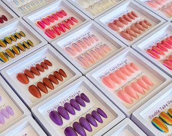 5 Sets Randomly Picked Classy False Nails | Mystery Box Press on Nails | Surprise Nail Art/Designs Collection | N73