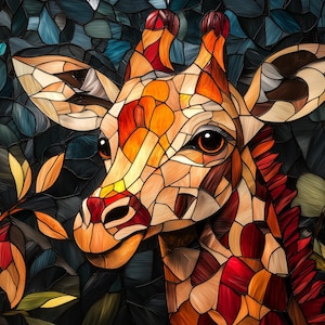 Gentle Giraffe 1000-Piece Jigsaw Puzzle –  Escape Into A World Beyond The Pane