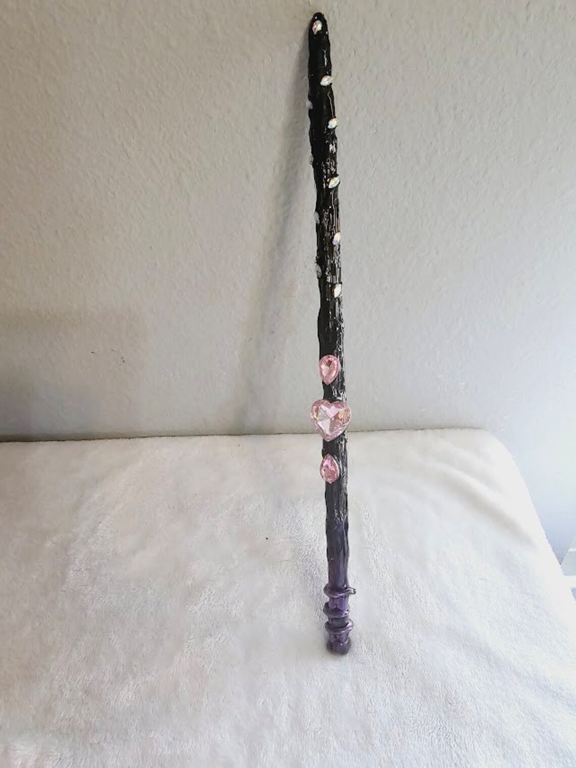 Womens Wand Black Sequin Costume Accessories Female Halloween