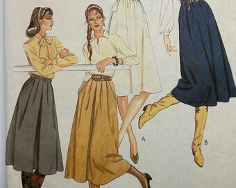 Vintage 1981 McCall's 7719 Size 18 Waist 32 Misses' Skirts Sewing Pattern