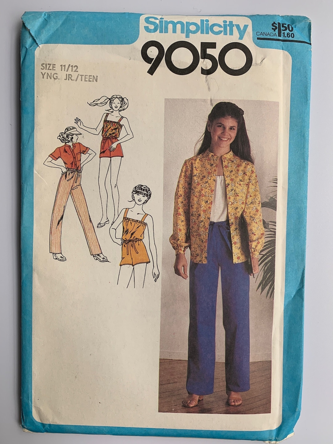 V1979 Pattern Vintage 1979 Size 11/12 Bust 32 Simplicity 9050 Young Junior/teens ...