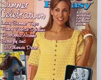 Vintage Crochet Fantasy Magazine No 160 August 2002