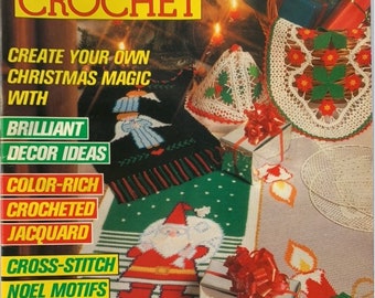 Vintage 1980's Magic Crochet Magazine Number 56 October 1988