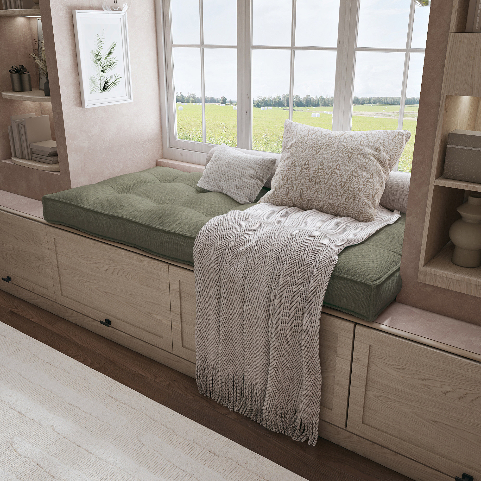 Green Floor Cushion - Etsy