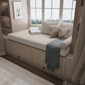 Benutzerdefinierte Leinen Fenster Bank Kissen Waschbar Leseecke Kissen