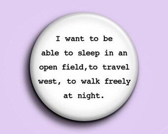 SYLVIA PLATH ~ speldknop of magneet ~ 1,5 inch, 38 mm