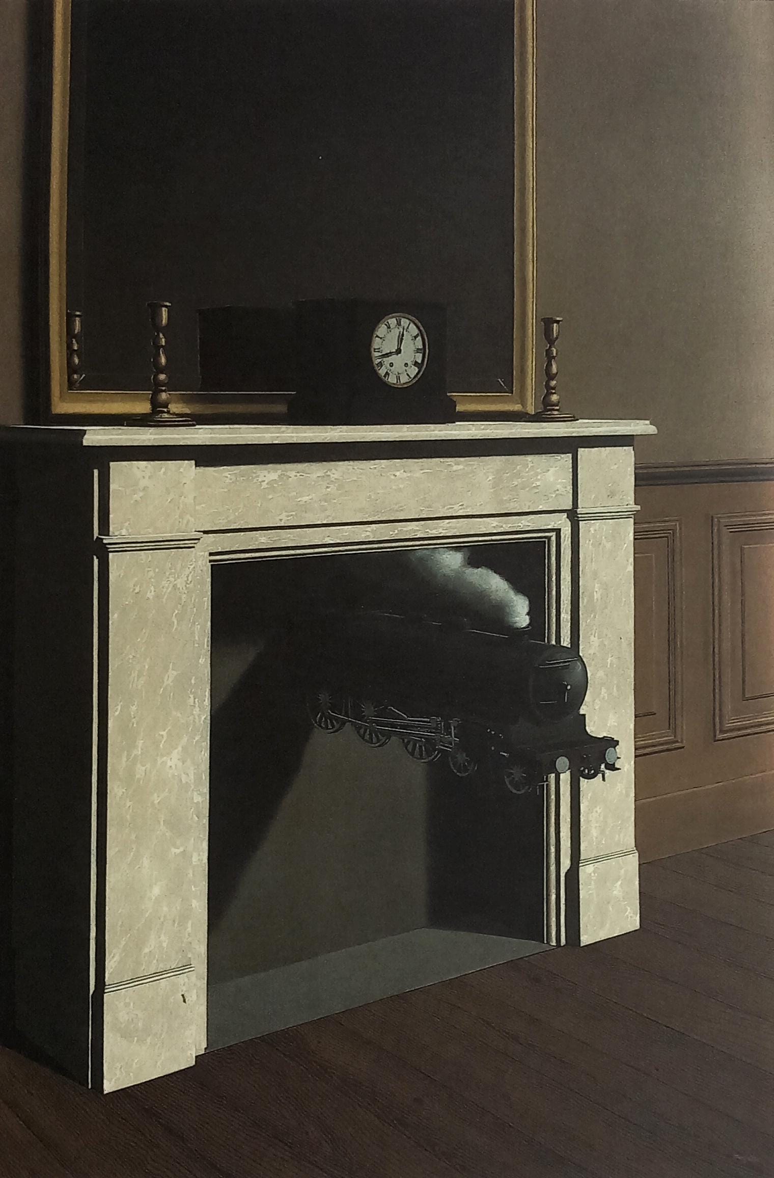 Masterpiece Time Transfixed René Magritte – Time Transfixed – Large Format Lithography - Etsy