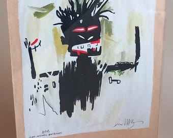 Jean-Michel Basquiat – Original drawing handmade