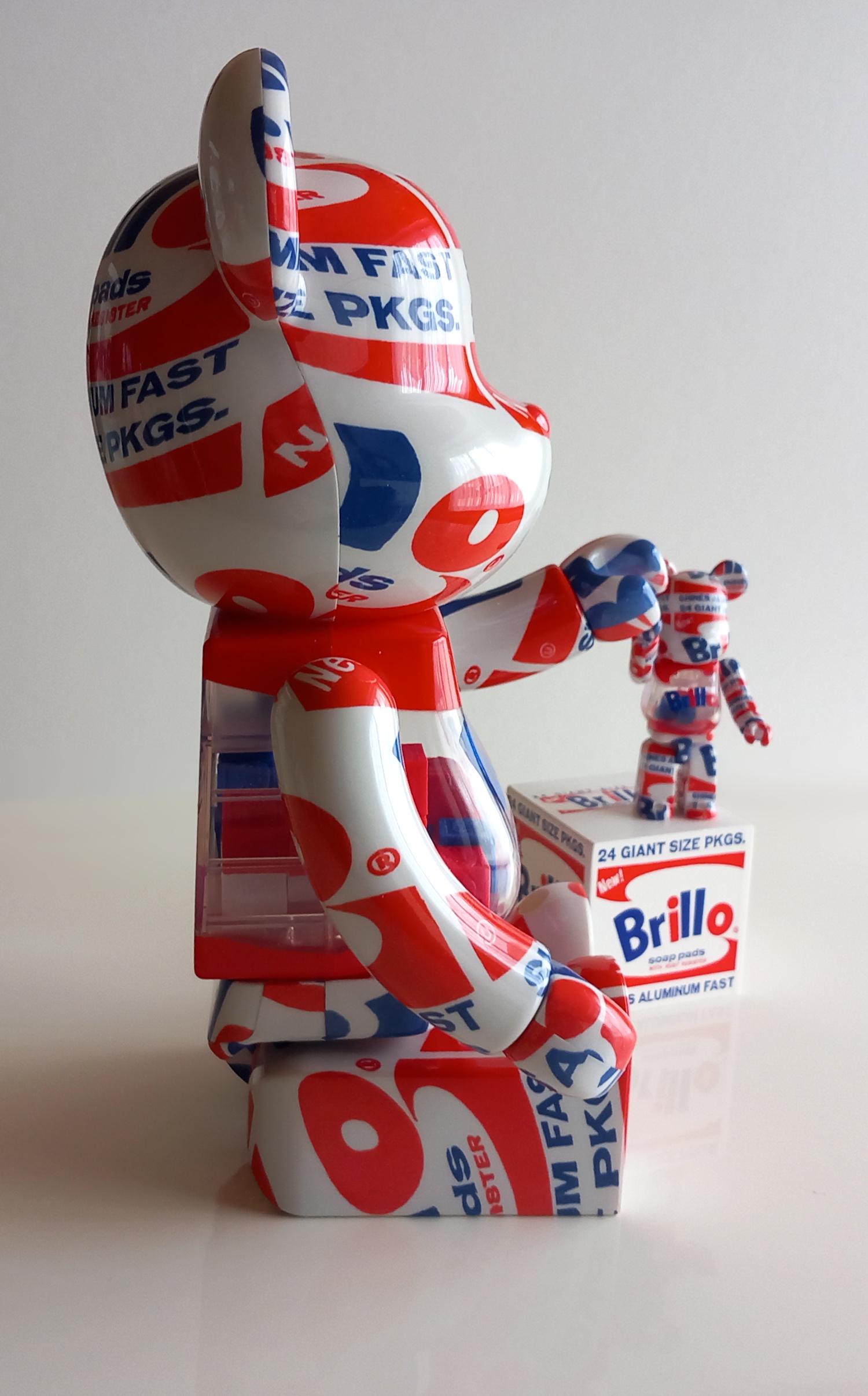 Andy Warhol – Brillo Bearbrick Set 100 + 400% + Extra Brillo