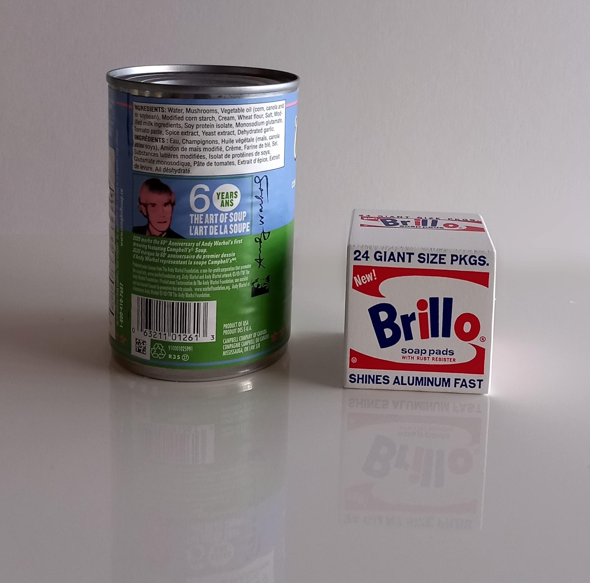 Andy Warhol – Brillo Box & Campbell's Soup Can 'cream of Mushroom