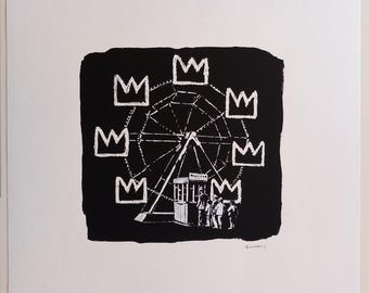 Banksy – Lithographie Banksquiat – mit Zertifikat