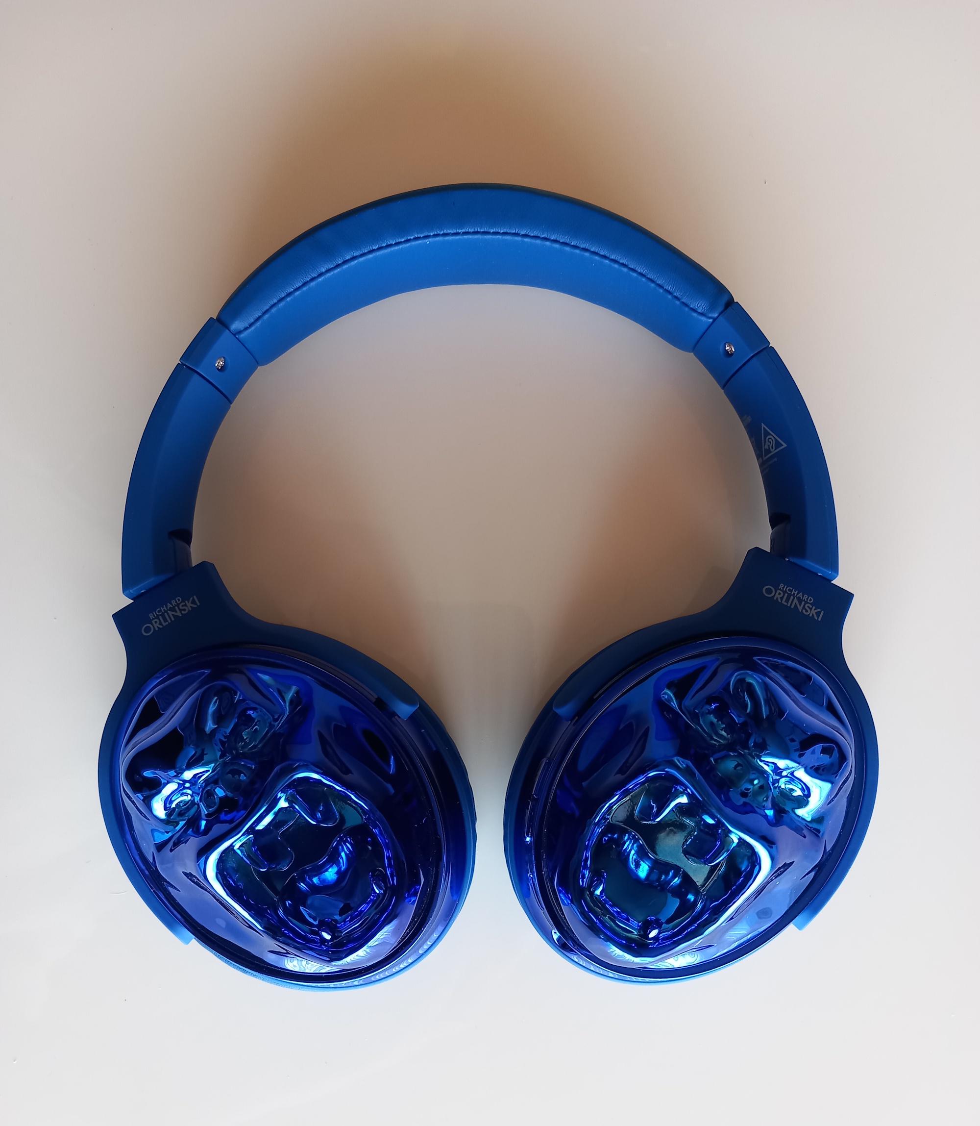 Casque Bluetooth KONG sans fil argent chrome métal ORLINSKI Bella Home