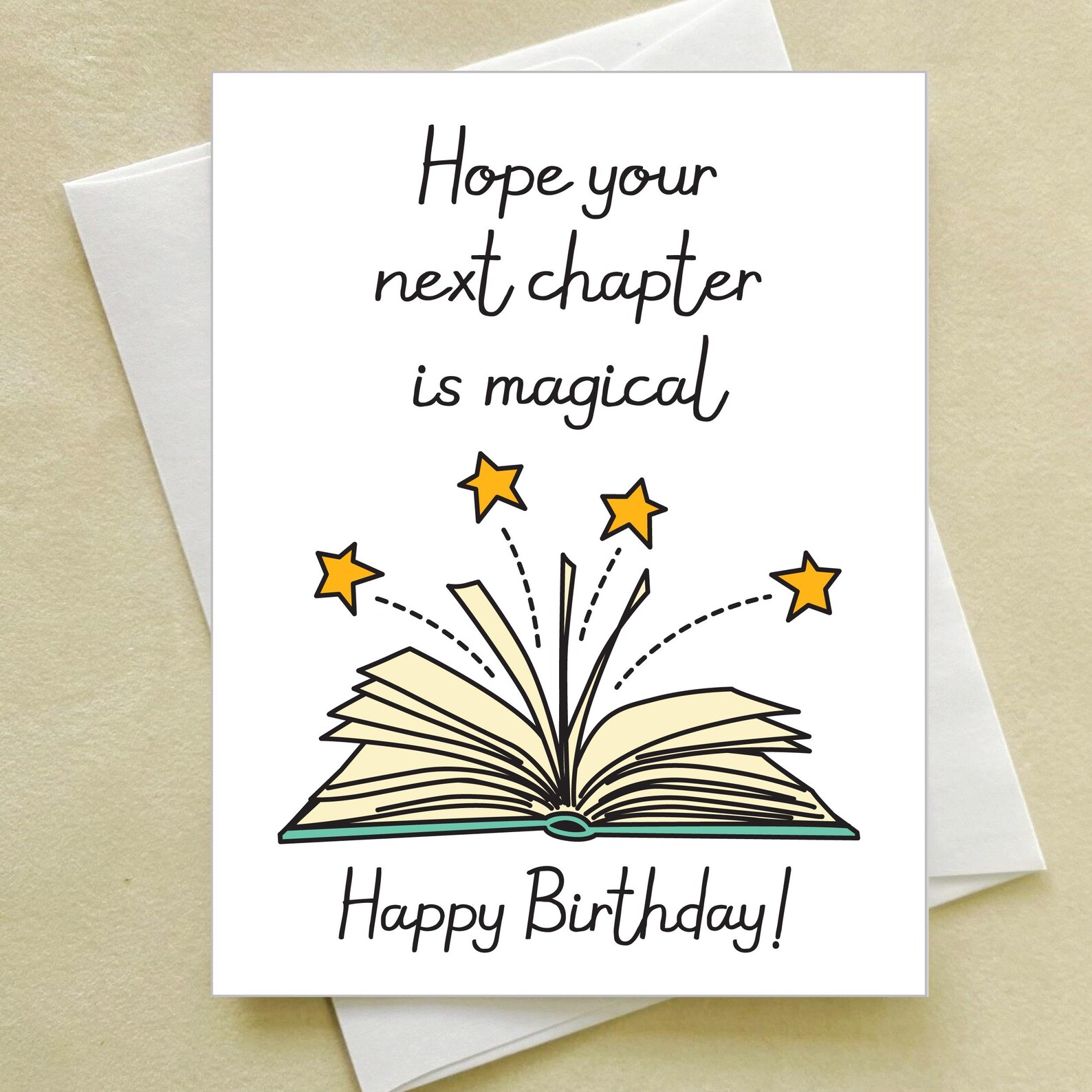 Book Birthday Greeting Card - Birthday - Reader - Book Lover - Book ...