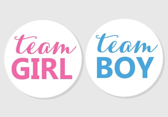 Gender Reveal Hund Bandana – „Team Girl“ & „Team Boy“, 2 Stück, Baumwolle, Für Schwangerschaftsankündigung