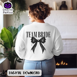 Gothic Team Bride SVG: Spooky Bachelorette Party Design (Digital File Bundle)
