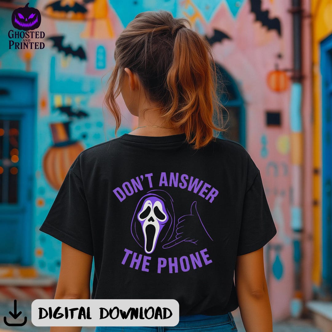 Don’t Answer the Phone SVG, Ghost Face PNG, Purple Horror Clipart ...