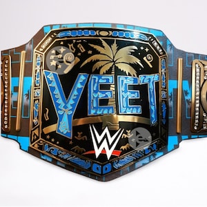 Yeet Wrestling Championship Belt Replica Title 2mm Plate Thickness High Quality Yeet Championship Belt, Handmade Premium Yeet Belt
