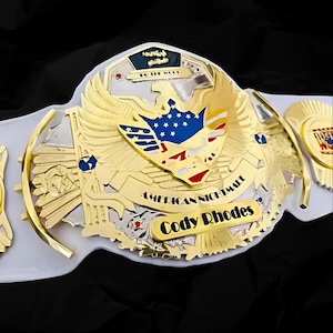 Cody Rhodes Replica Title Belt WWE Cody Rhodes Championship Belt Cody Rhodes WWE Belt Wrestling Replica Belt Collector&#39;s Belt