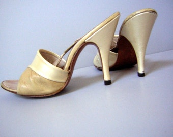 Vintage 50s Springolator High Heels Pumps Rockabilly White 5N | Etsy