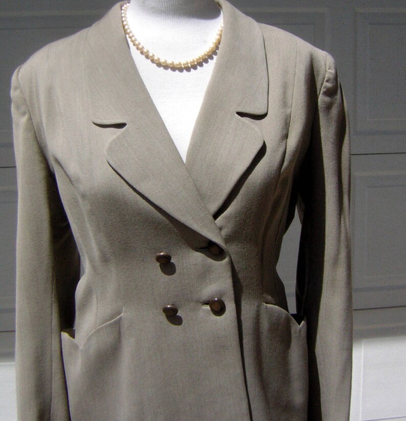 Vintage 40s 50s Wool Gabardine Business Suit Dynamic | Etsy