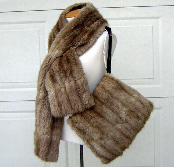 beaver fur scarf