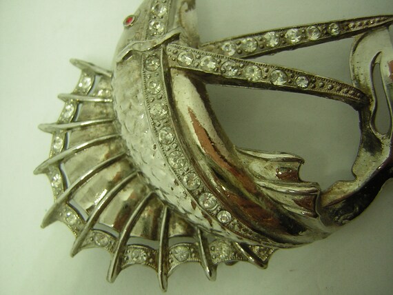 Vintage Large Brooch Sailfish Swordfish Marlin Bi… - image 6