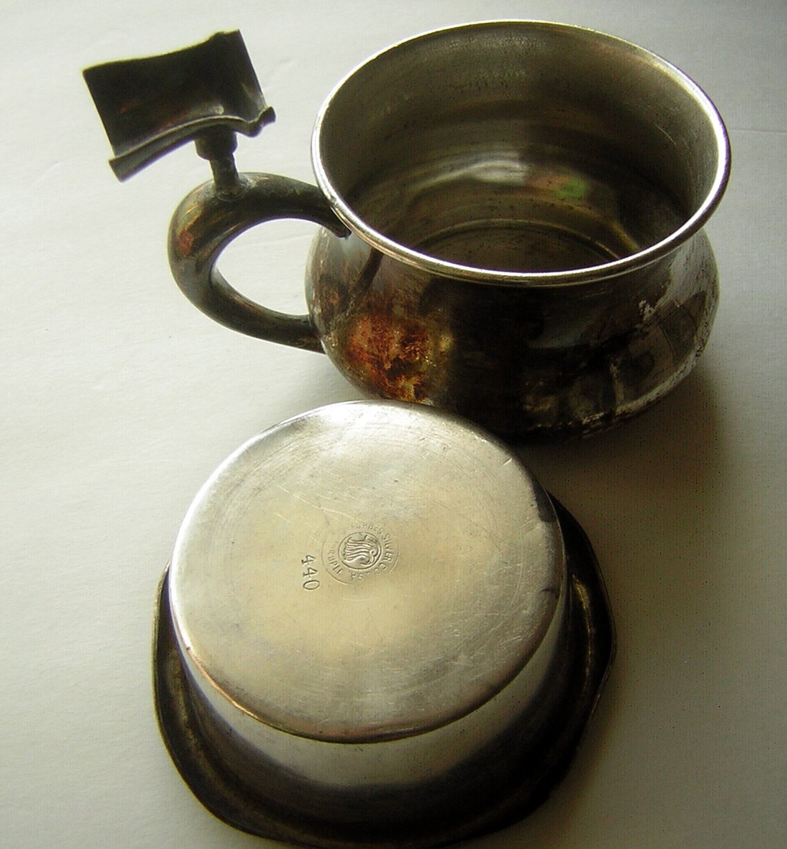 Antique Shaving Mug Cup FORBES Silver Co. USA Quadruple Plate Etsy