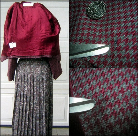 Vintage JAEGER Suit - Jacket & Pleated Skirt in H… - image 10