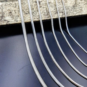 925 Sterling Silver Snake Chain, Round Snake Chain Necklace, Necklace For Women And Men,Minimlist Chain, Choker Silver Chain, Gift for Her