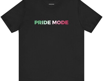 Camiseta unisex con logo degradado y orgullo abrosexual, LGBTQIA+, con degradado, ideal para el orgullo abroromántico y único.