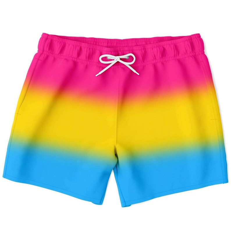 Pansexual Pride Ombre Swim Shorts Swim Shorts PRIDE MODE