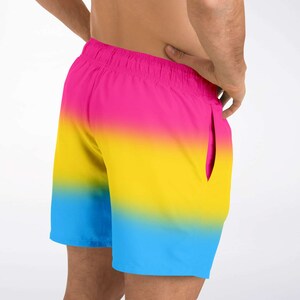 Pansexual Pride Ombre Swim Shorts Swim Shorts PRIDE MODE