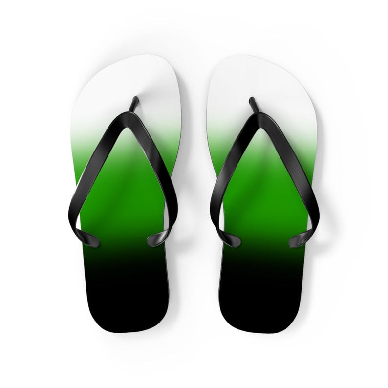 Identity In Store Flops Neutrois Pride Ombre Flip Flops | Subtle Nonbinary Identity Aesthetic ...