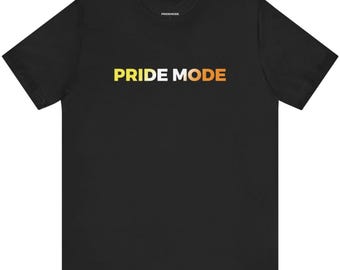 Camiseta con logotipo ombré PRIDE MODE de Maverique / Camisetas y tops suaves unisex con degradado de orgullo LGBTQIA+ únicos e inclusivos