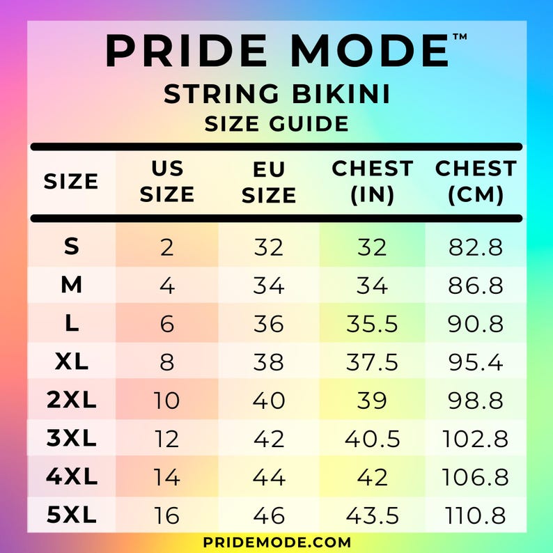 String Sizes 52 Bi Pride Ombre String Bikini | Subtle Bisexual & Biromantic Pride ...