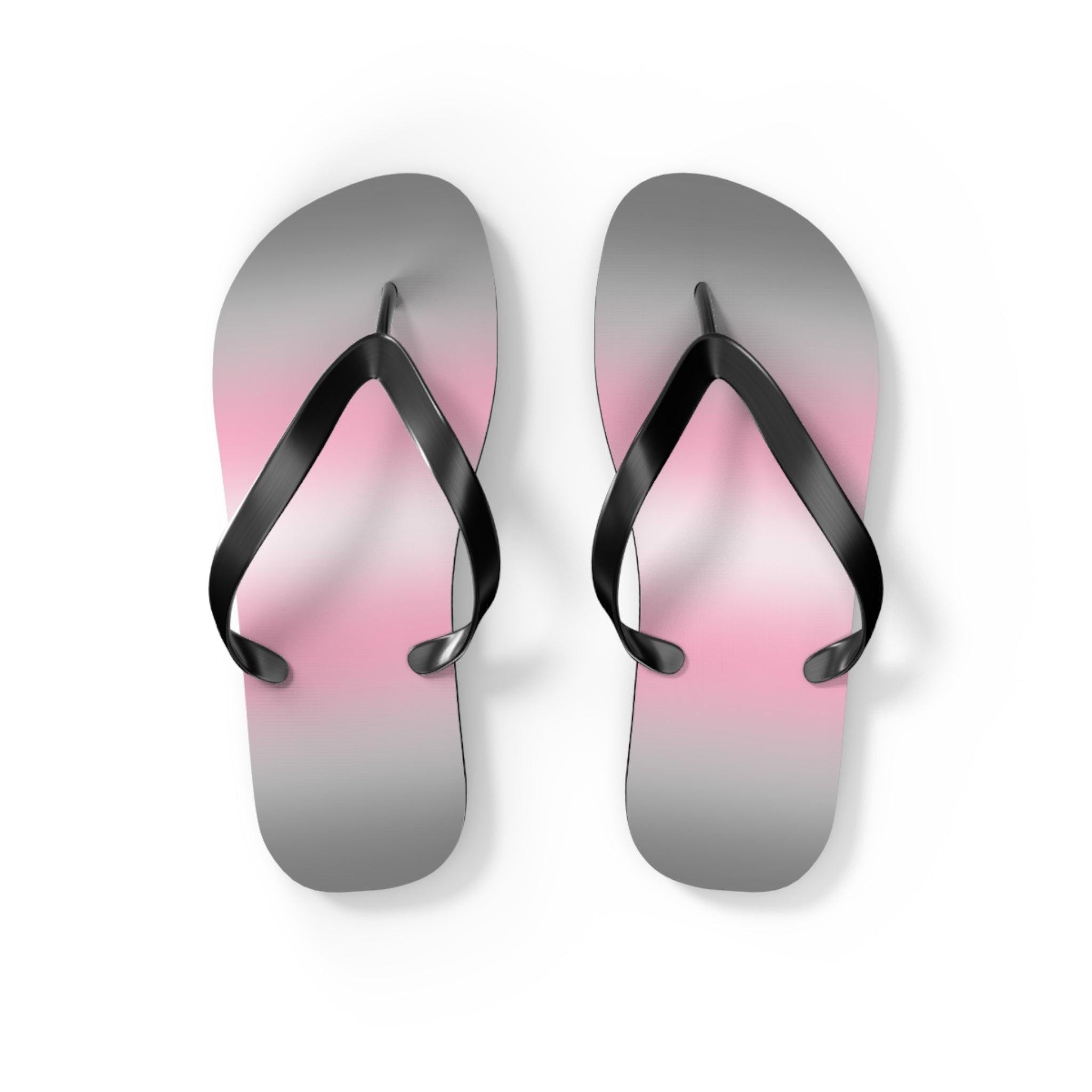 Identity In Store Flops Demigirl Pride Ombre Flip Flops | Subtle Nonbinary Identity Aesthetic ...